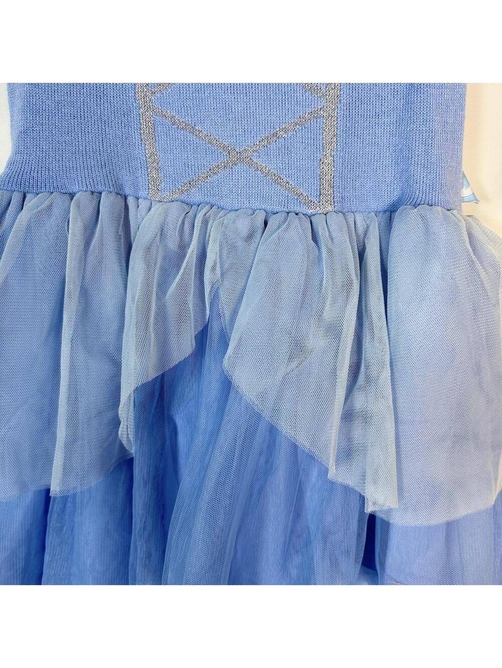 Disney Princess Toddler Girls Cute Blue Cinderella Sweater Dress Size 5T - Picture 3 of 9